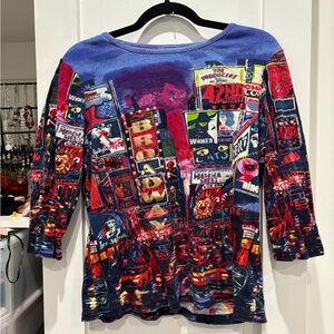 Vintage New York City printed top!
